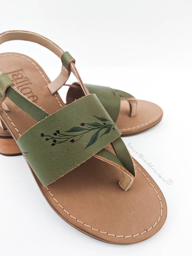 Foliage - Women's Painted Sandals Shoes