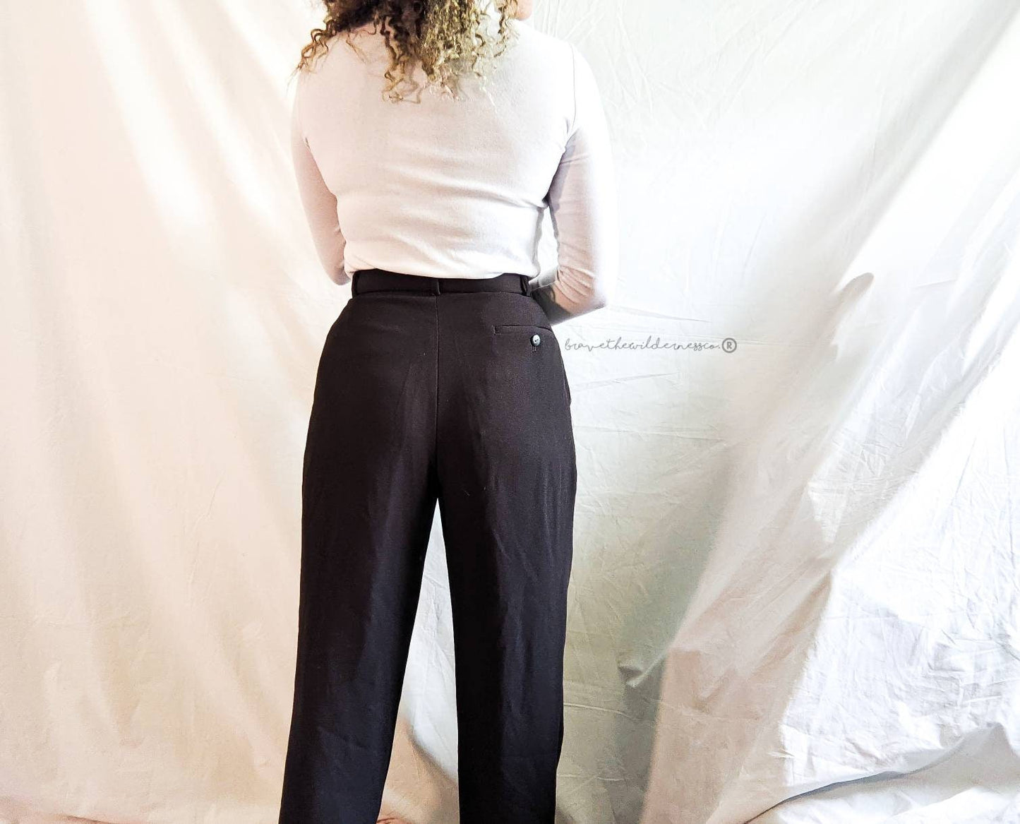 Dark Brown - Vintage Focus 2000 Pants Slacks Trousers