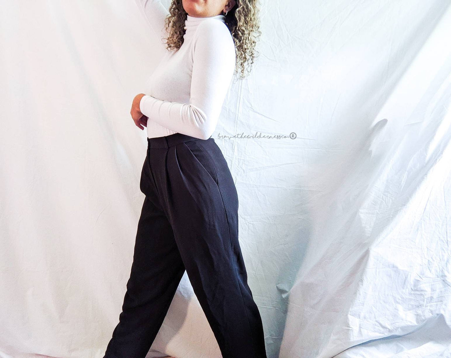 Dark Brown - Vintage Focus 2000 Pants Slacks Trousers