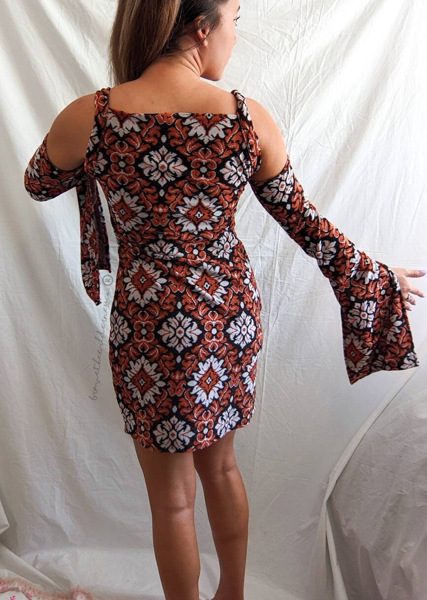 Groovy - Upcycled Dress Sleeves and Scrunchy Set