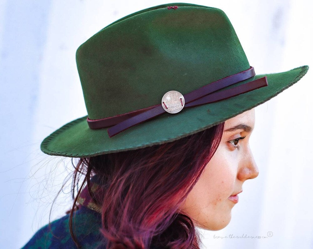 Wool Weathered Custom Green Fedora