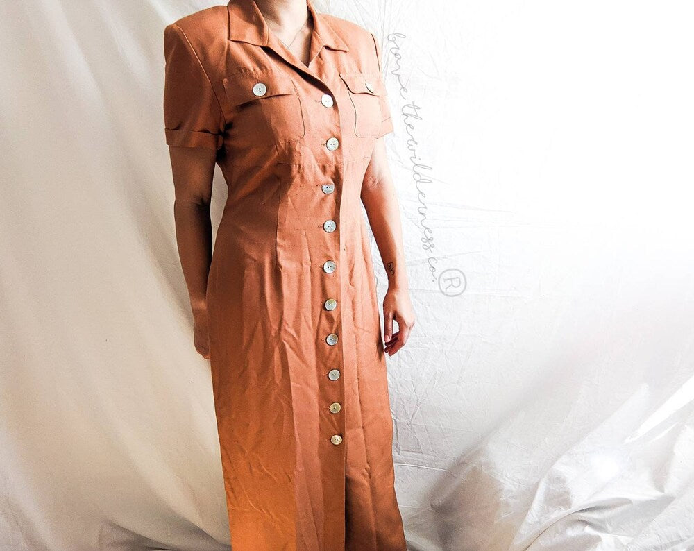 Vintage 1980s Midi Dress