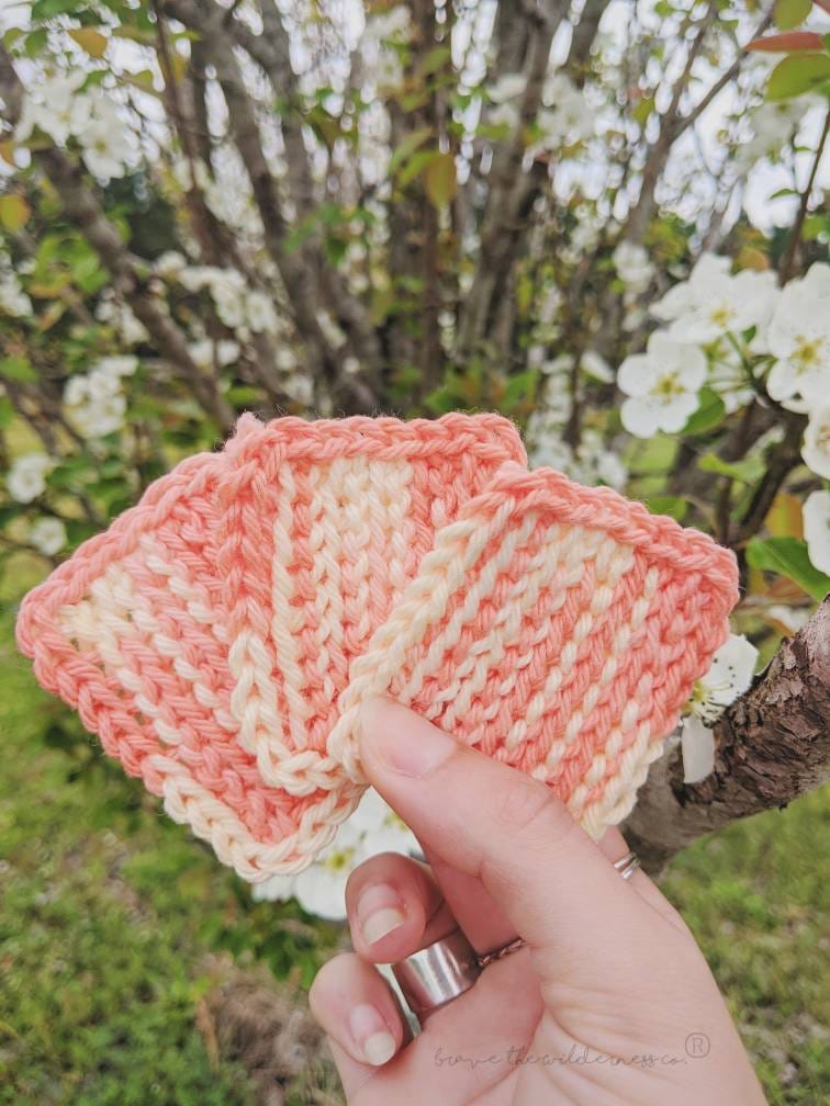 Peach Blossoms - Reusable Cotton Pads Rounds