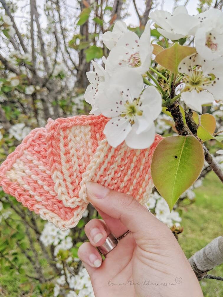 Peach Blossoms - Reusable Cotton Pads Rounds