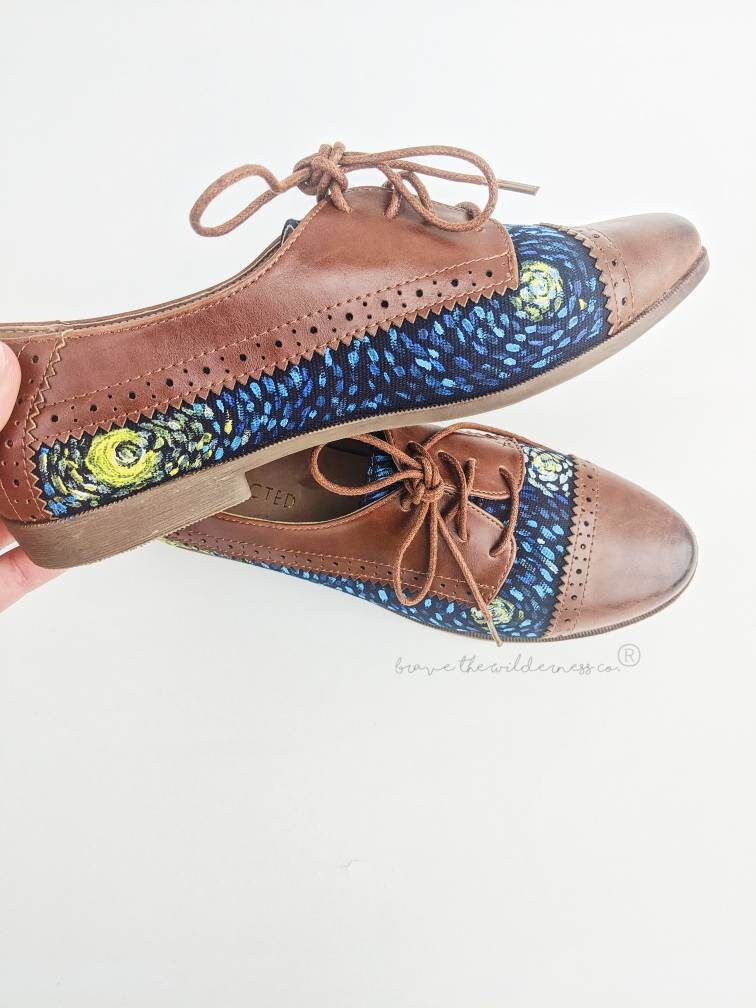 Starry Night - Women's Oxford Shoes