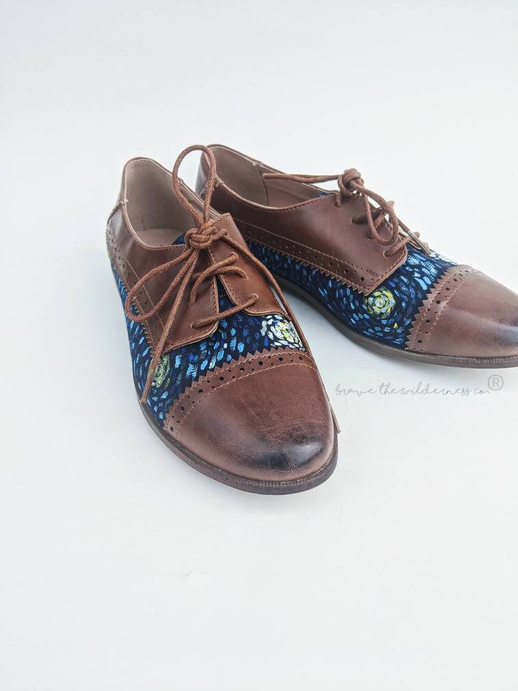 Starry Night - Women's Oxford Shoes