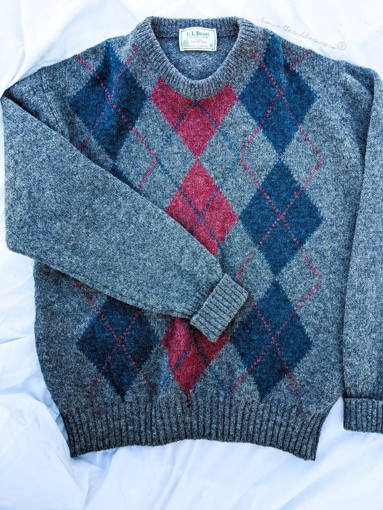 Sweater - Vintage L.L. Bean Wool Patterned Sweater