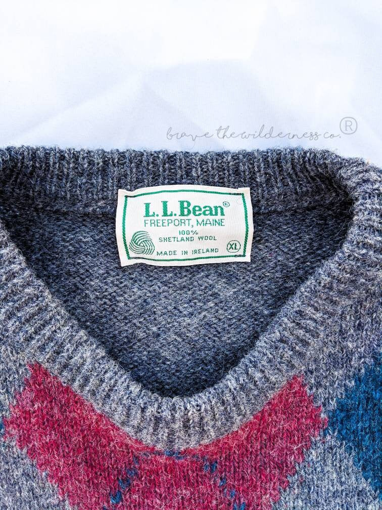 Sweater - Vintage L.L. Bean Wool Patterned Sweater