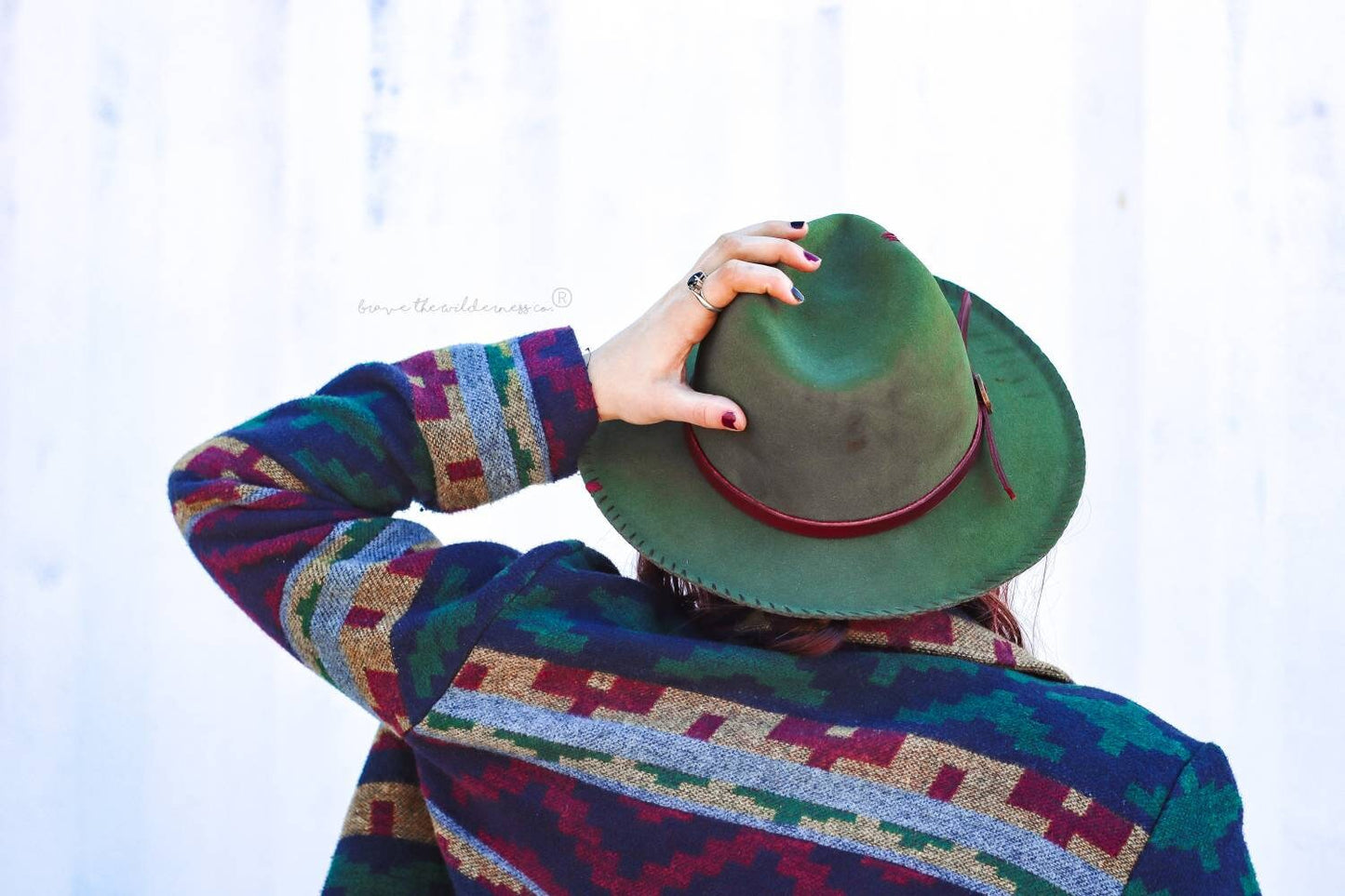 Ten Francs - Wool Weathered Custom Green Fedora