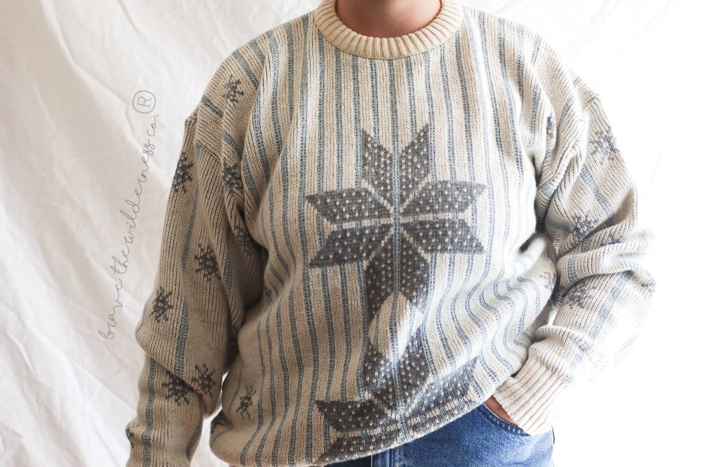 Snowflakes - Vintage Forum Sweater Made in Italy