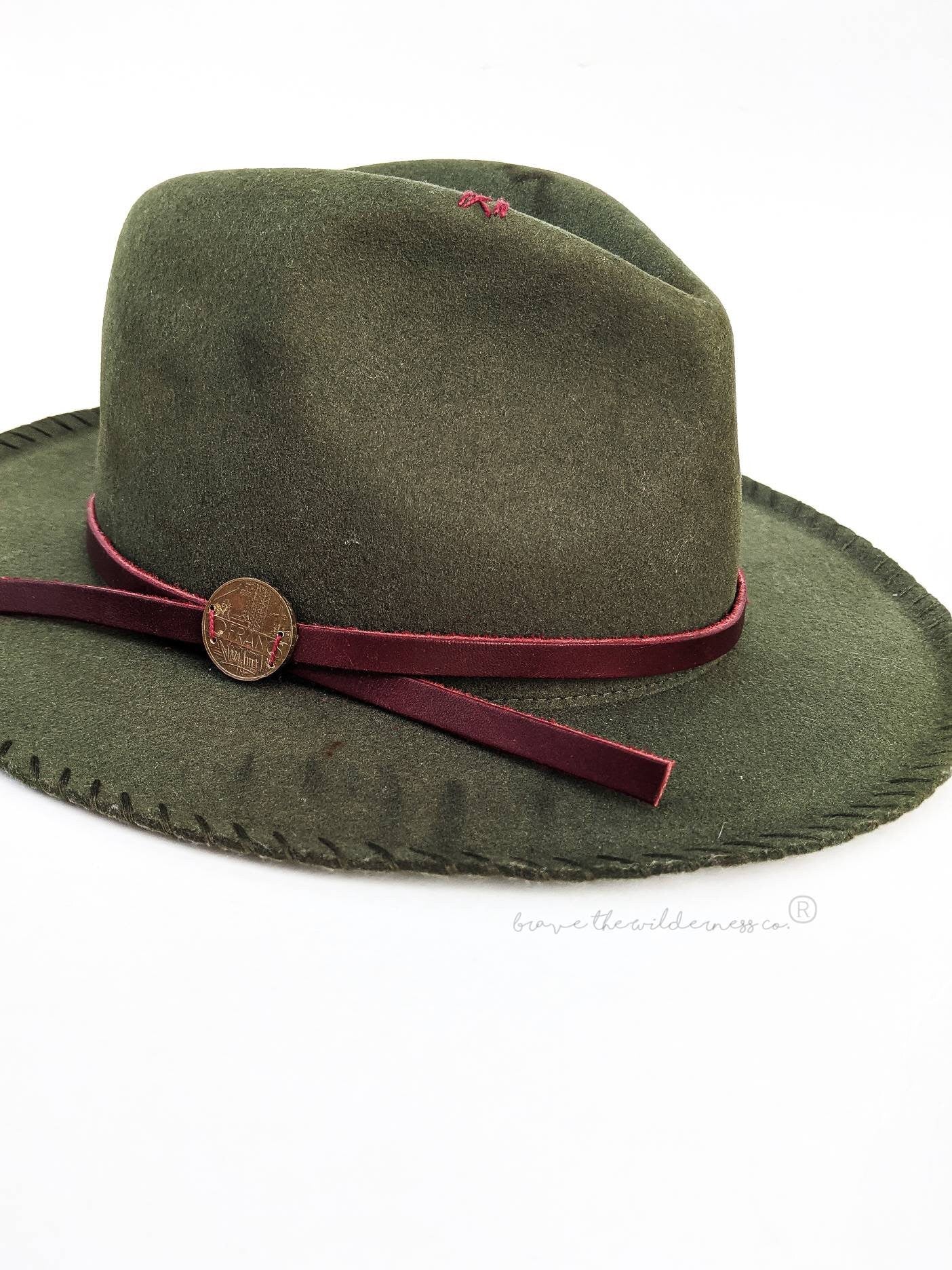 Ten Francs - Wool Weathered Custom Green Fedora