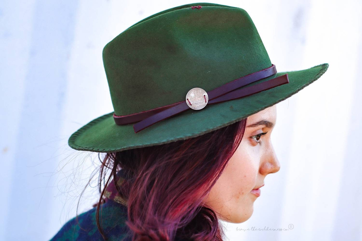 Ten Francs - Wool Weathered Custom Green Fedora