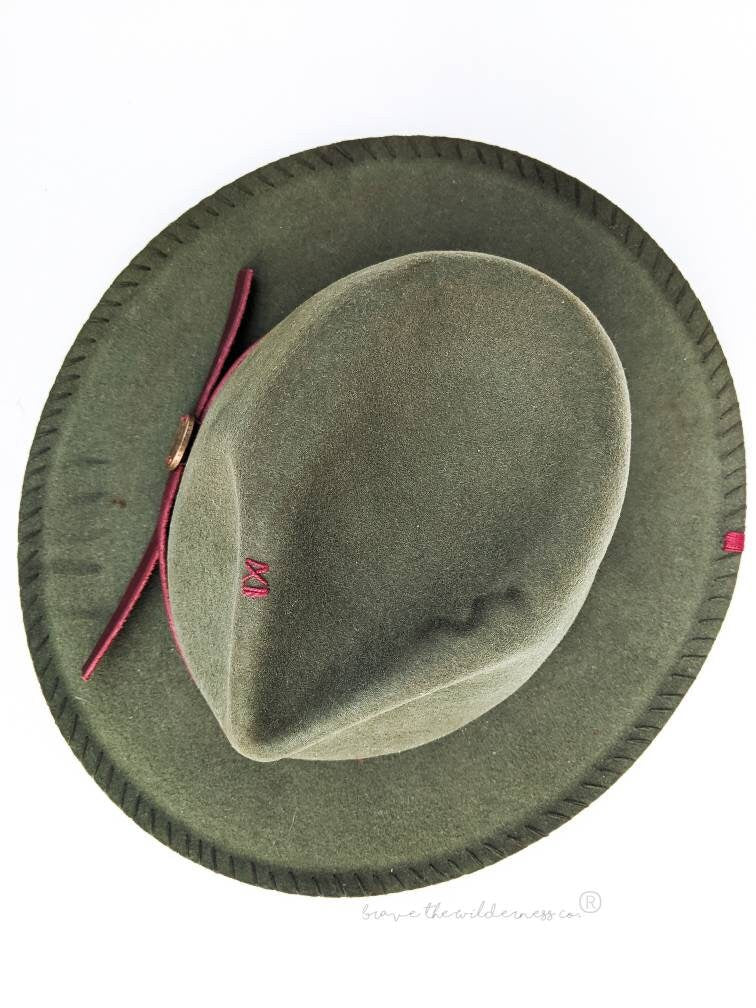 Ten Francs - Wool Weathered Custom Green Fedora