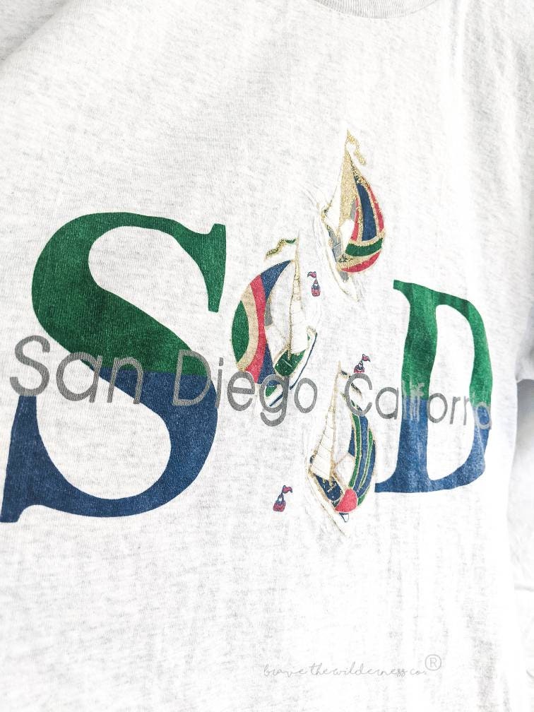 San Diego California - Vintage Travel Tee Shirt