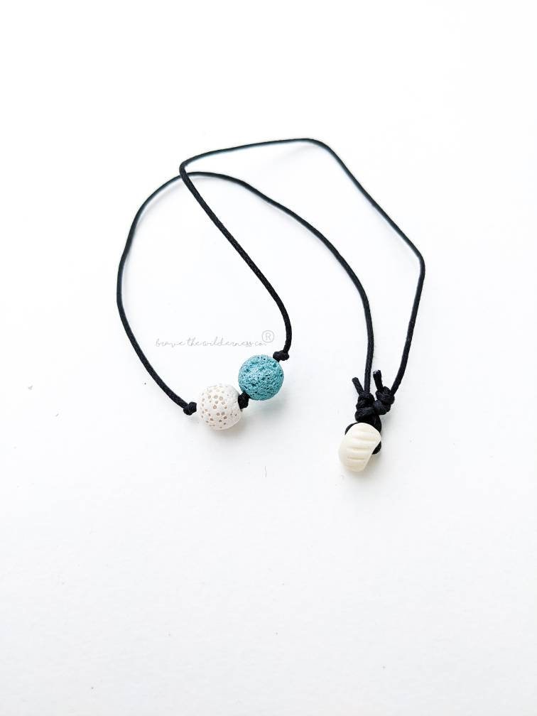 Surf Necklace #12 - Essential Oil Defusion Necklace