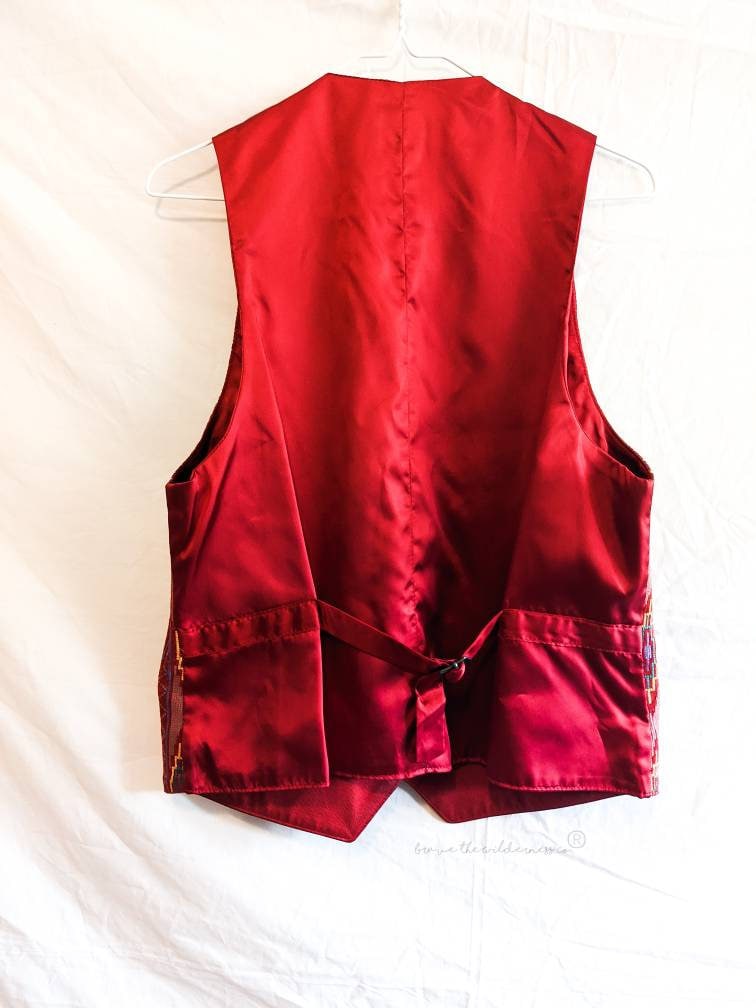 South West Pattern - Vintage Leather Siena Vest