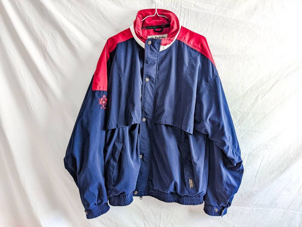 Blue and Red - Vintage Tourney Gore-Tex Waterproof Jacket