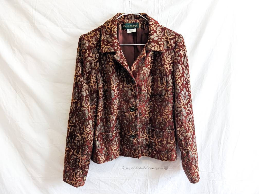 Orange Patterned - Vintage Carpet Bag Jacket Blazer