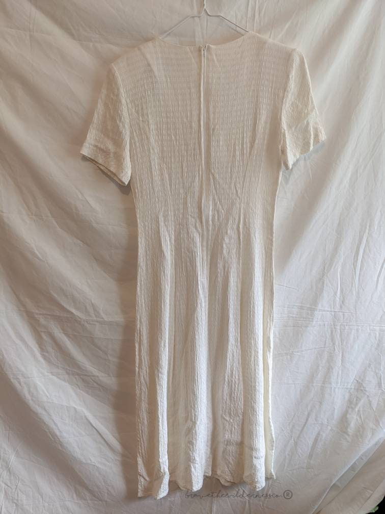 White - Vintage All That Jazz 1980s Dress