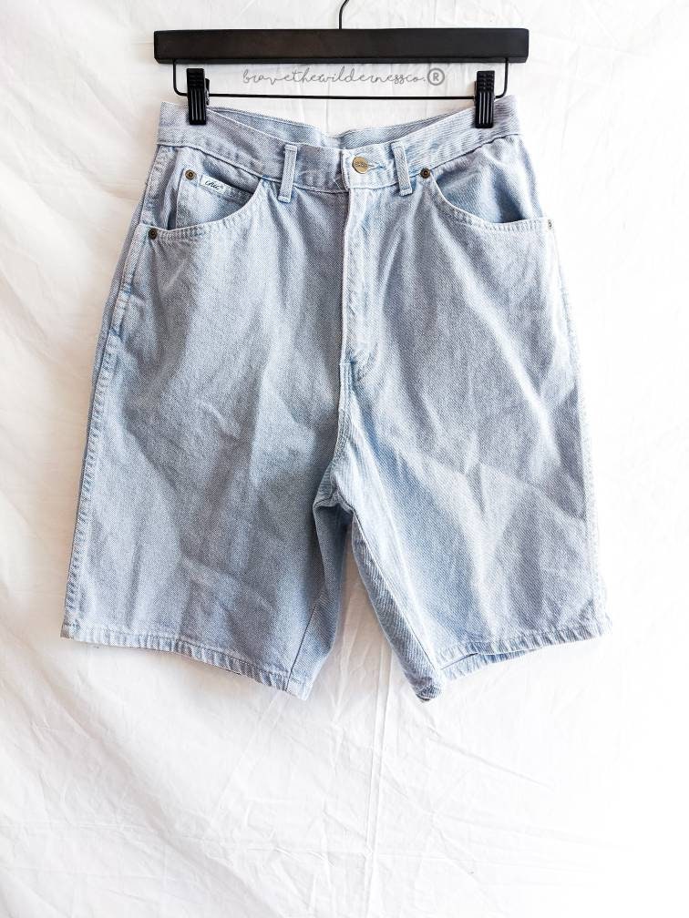 Light Wash - Vintage 90's Chic Shorts High Waisted